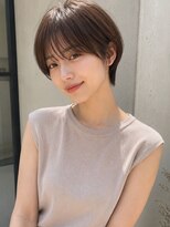 フリー(Free) 20代30代40代50代似合わせショートボブミルクティーベージュ