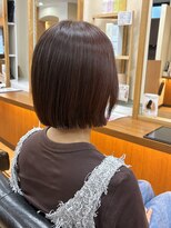 クレス 東武練馬店&nbsp;髪質改善/白髪ぼかしシークレットハイライト/ミニボブ