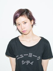 『YELLOW』ラベンダー×ショートウルフ