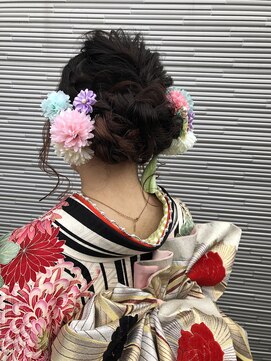 アムズヘアーファム 成人式ヘアセット