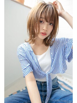 サングース(Sungoose) Sungoose 大人かわいいココアブラウンフリンジウェーブ