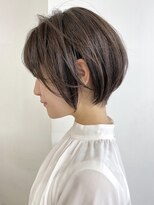 サンク 原宿 表参道(cinq)&nbsp;シアーベージュ 大人かわいいショートボブ ココアブラウン