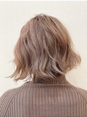 ブリーチ1回ラベージュボブ
