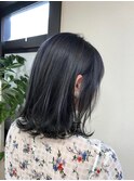 【ネイビーブルー/くすみブルー】/ゆるふわウェーブ