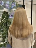 【W_SALON 河原町】ミルクティーベージュ/艶髪/髪質改善