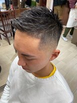 オムヘアー (HOMME HAIR) 【HOMME HAIR 稲田】 サイドパート フェード スタイル