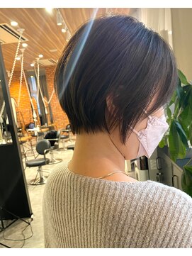 オレンジドロップ 長岡駅店(orange drop) 20代30代40代/大人可愛い/暗髪グレージュ/小顔ショートボブ