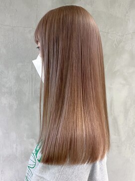 アイティーバイアルバム 下北沢店(IT by ALBUM) ベージュロング_アースカラーくびれヘアツートンカラー_ba370072