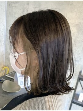 ヘアデザイン ファブロ(hair design FABRO.) グレージュ×インナーベージュ♪
