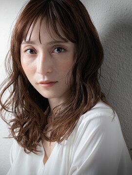 カバーヘア ブリス 北浦和(COVER HAIR bliss) 美髪グレージュカラーくせ毛風こなれミディw北浦和20代30代40代