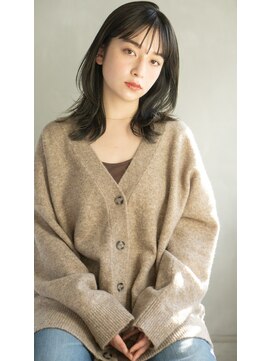 ガーデン ジングウマエ(GARDEN jingumae) 葛西/大人柔らかミディアム/シースルーバング/地毛風/暗カラー