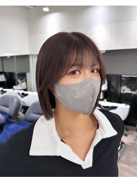 エリーツ 表参道(elyts) ラベンダーカラーとトレンドな色気ボブ