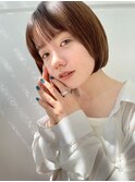 マチルダボブ/ピンクベージュ/インナーグレージュ[自由が丘駅]