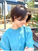 大人可愛い前下がりショートボブ20代30代40代50代60代【心斎橋】