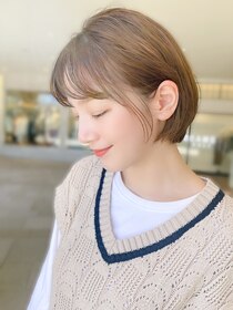 ラ ブレス 北浜プラザ(LaBless) ケアブリーチで叶える小顔に見える丸みショート