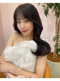 ラベンダー/グレージュ/韓国ヘア/渋谷/レイヤー/顔まわり