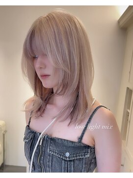 ベレーザ 渋谷(BELEZA) 4960ミルクティーアッシュシルキーベージュ韓国グレーベージュ