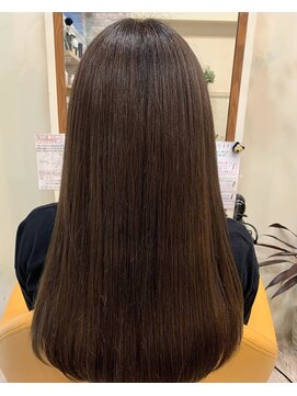 エン バイ ヘアーリーフ 西田辺店(EN by Hair Leafy) ヴィーガンカラー/ビーガンカラー/ブラック/艶感