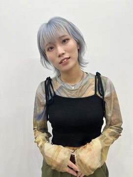 チュダック(ChuDuck) 韓国風《ペールブルー》ブリーチ/ケアブリーチ/ダブルカラー