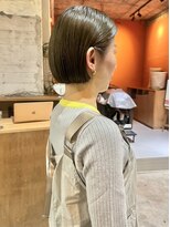 ユニ(uni)&nbsp;耳掛けボブ/ミニボブ/オリーブカラー/２０代/３０代