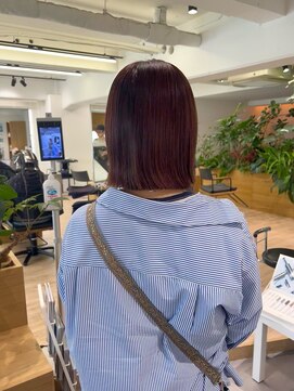 オーシャン(Ocean) 【OceanHair&Life田中愛梨】春のピンクバイオレット!あご下ボブ