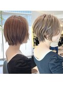 ひし形ショート/前下がりショート/絶壁解消30代/40代【橋本】