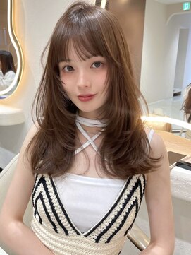 サイン 渋谷(SIGN) ザクザクレイヤーカット巻き方簡単ミディアムロング韓国渋谷