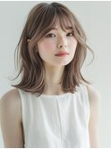 ☆オリーブグレーココアベージュ小顔クラゲヘアー/黒髪/髪質改善