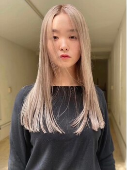 セーヌアワー(CEINE OUR)の写真/【三軒茶屋駅徒歩3分】目を惹かれる程の透明感[カット＋ブリーチカラー￥15400］
