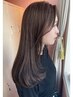 【女性スタイリスト指名限定】似合わせカット＋艶カラー＋卵殻膜TR　￥8000