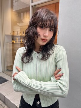 メルト 西梅田店(melt) 横顔可愛いウルフパーマ！