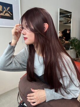 トッド(tod) オリーブベージュ　ブラウン　髪質改善　ロングレイヤー　丸の内