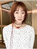 ミニウルフレイヤーカット顔周り前髪韓国ショートボブ/田町