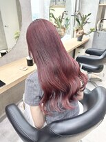 バングス(BANGS)&nbsp;ダークレッド　ブリーチ　ダブルカラー