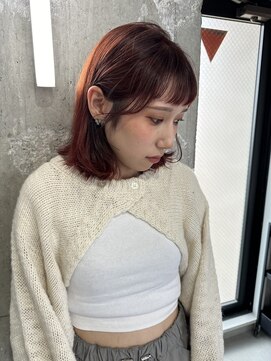 ラック(LUCK) イルミナカラー/髪質改善/船橋/くすみベージュ/細めハイライト