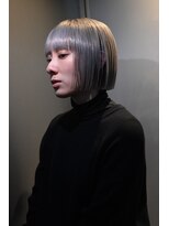 パークホワイト 代官山(PARK White)&nbsp;ボブウルフ小顔カットケアブリーチシルバー