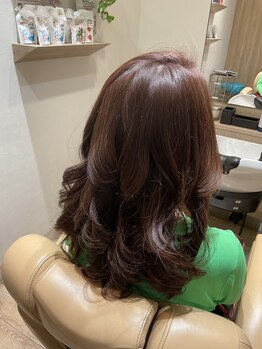 ヘアーアミューズ パール(Hair Amuse)の写真/【髪質改善】で、つるツヤ潤い髪へ♪ 髪内部から補強する【トステア】など、お悩みに合わせ有効成分調合！