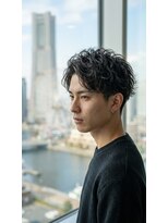 アッシュ 桜木町店(Ash)&nbsp;横浜メンズ【縦落ちスパイラル】エッジィな大人ツーブロック