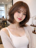 ルチア ヘア ステラ 京都店(Lucia hair stella)&nbsp;大人くびれボブハッシュボブココアベージュ学割U24京都河原町