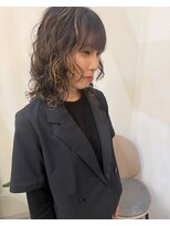 エフ ヘアーアンドリラクゼーション(F. hair & relaxation)&nbsp;ウルフ×レイヤーパーマミルクブラウン