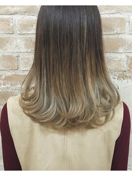 ヘアスタジオニコ(hair studio nico...) グラデーションカラーアッシュベージュ