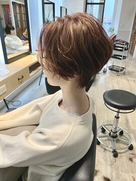 アーロン(aaron) 【サロンワーク】センターパートのハンサムショート