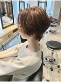 【サロンワーク】センターパートのハンサムショート