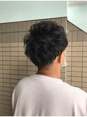 刈り上げマッシュ×パーマ