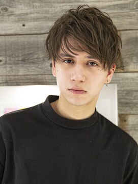 アイヴィ 表参道(IVY) 小久保☆マニッシュ短髪パーマサファイアブルーカーキベージュ