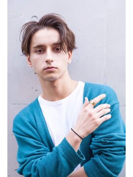 オースティン 登戸向ケ丘遊園(AUSTIN) ツイストパーマ七三オールバックマッシュウルフスリークショート