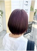 【Mary Harris】ボブスタイル×レッドバイオレット