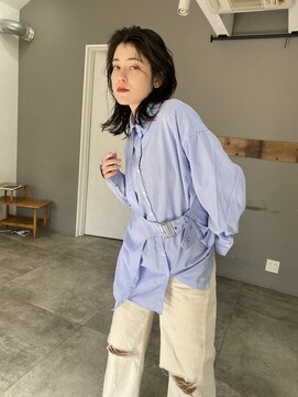 ユイル(Uil) 似合わせカット× グレージュカラー デザインカラー