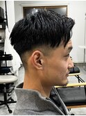 波巻きパーマツイストスパイラルパーマメンズマッシュパーマ