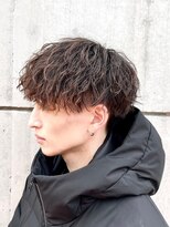 アソビ 表参道(ASOBI) ツイストスパイラルパーマ 刈り上げマッシュ